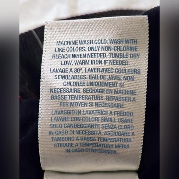 NWT - Ralph Lauren Lined Pants; Size 18M - Red with Navy stripes and lining - Picture 7 of 9